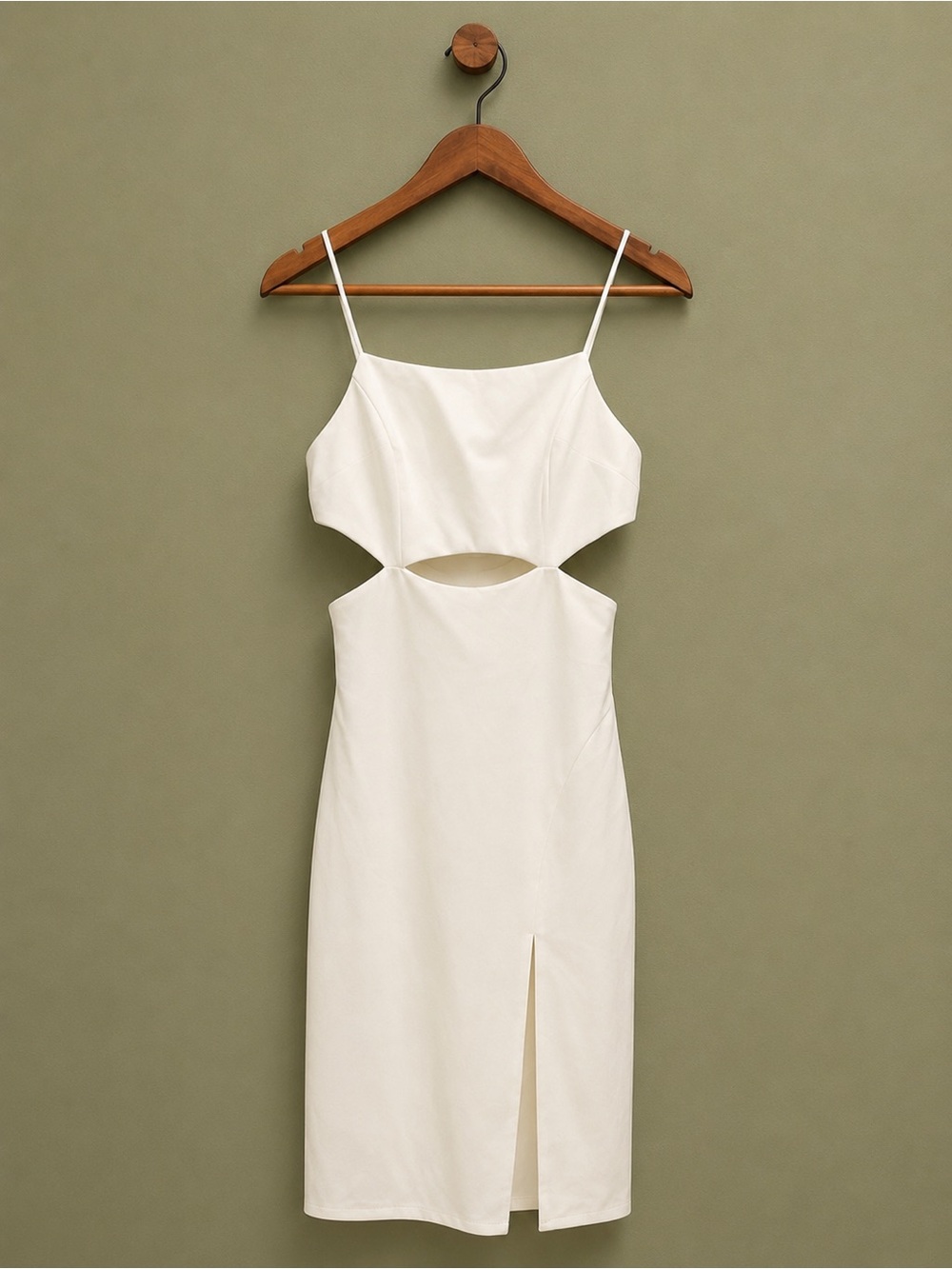 🤍 Showpo White Cutout Midi Dress | Size 6 US / AU 10